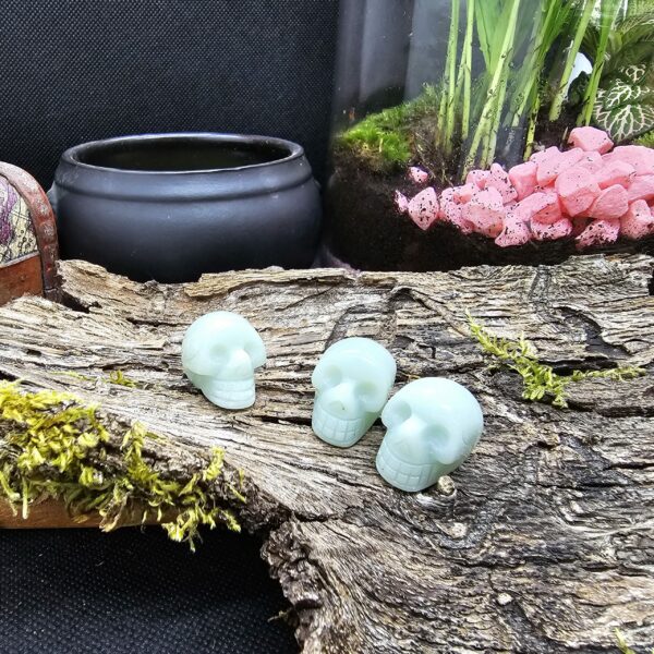 Figurine Crâne Amazonite, Brésil, Qualité A