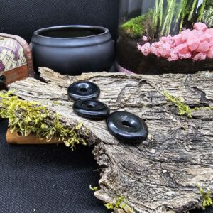 Donut Obsidienne noire, Mexique, Qualité A