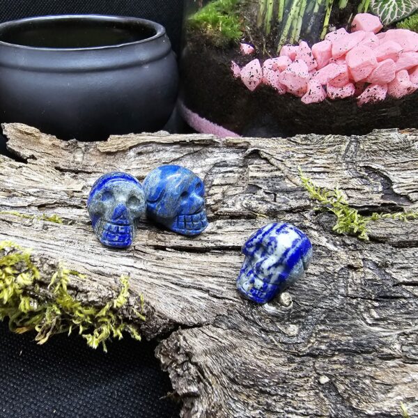 Figurine Crâne Lapis-Lazuli, Afghanistan, Qualité A