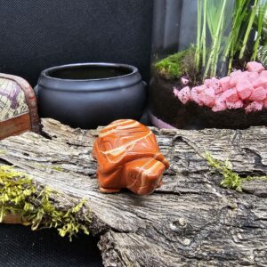 Figurine Tortue Jaspe Sang du Dragon, Brésil, Qualité A