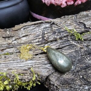 Pendentif goutte Pyrite, Pérou, Qualité A+