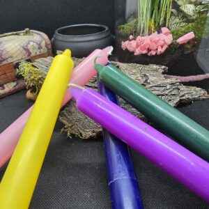 Lot de 5 bougies de couleur