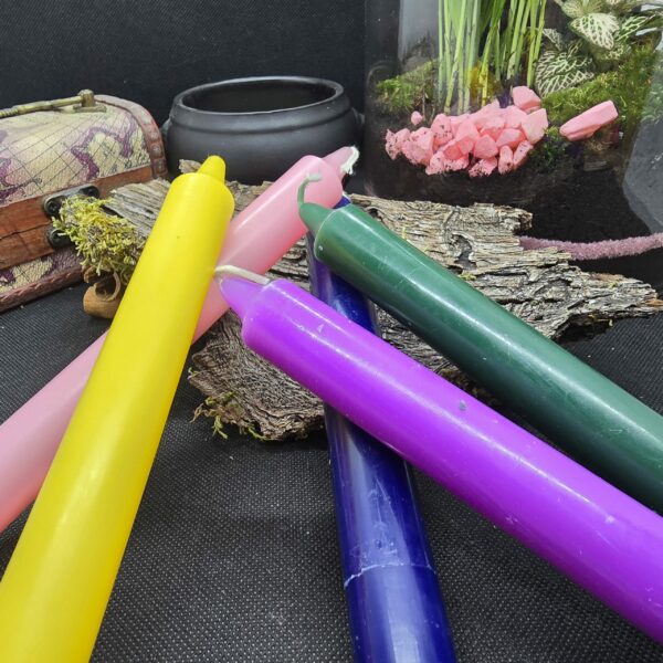 Lot de 5 bougies de couleur