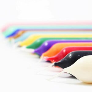 Bougies de couleurs