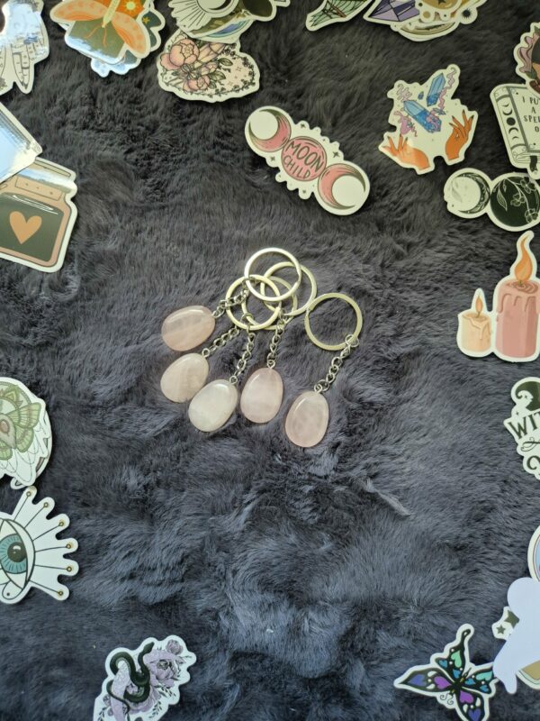 Porte-clés Quartz rose