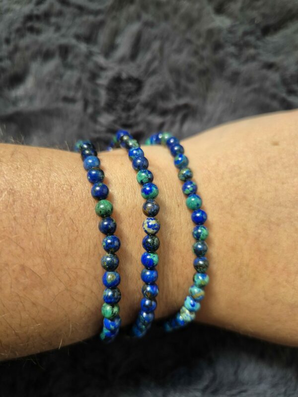 Bracelet, Azurite Malachite, Qualité AA – Image 2