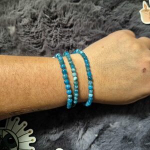 Bracelet, Apatite Bleue, qualité AA